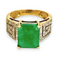 GOLD DEAL | 9ct Gold Emerald Majesty Ring Valuation $2,500