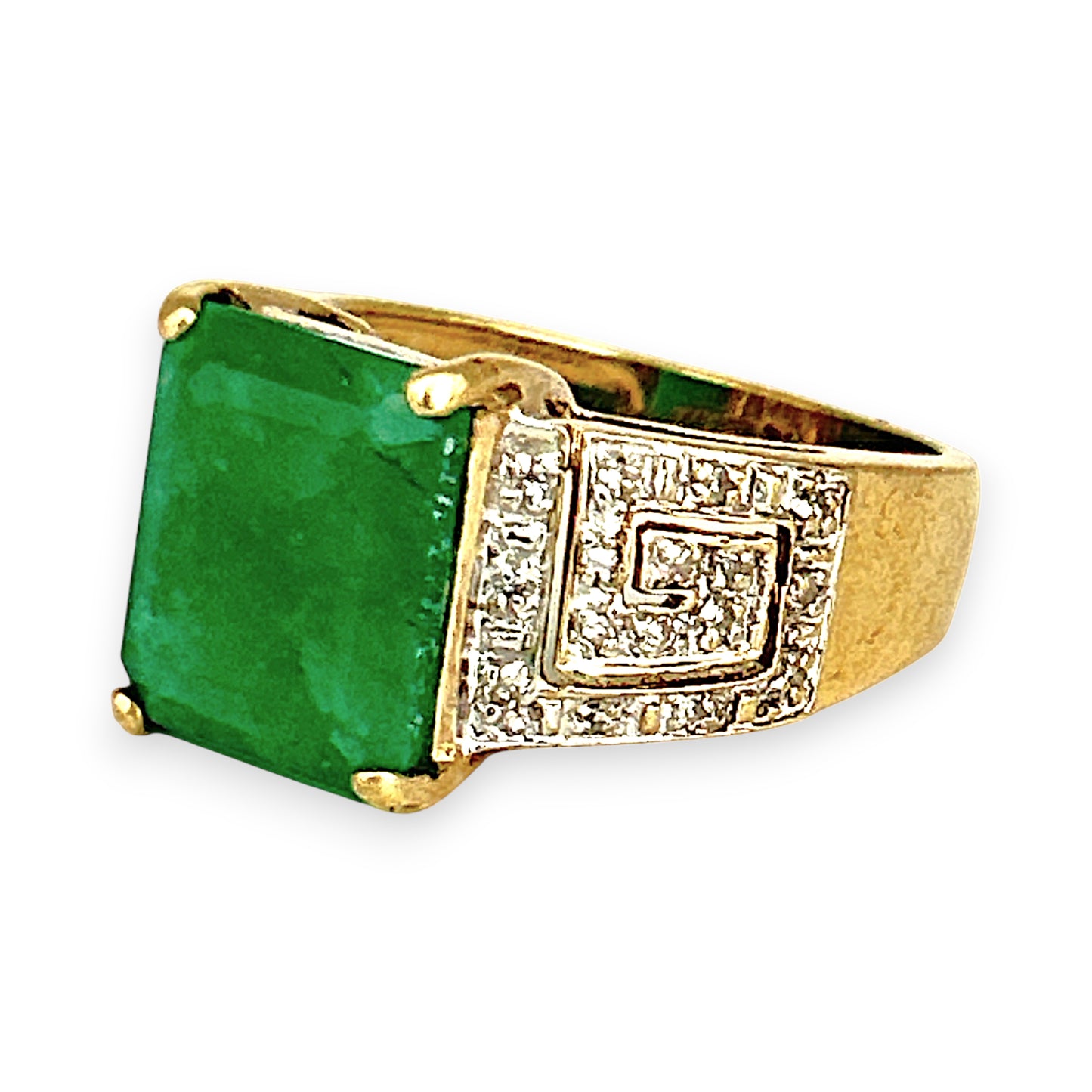 GOLD DEAL | 9ct Gold Emerald Majesty Ring Valuation $2,500