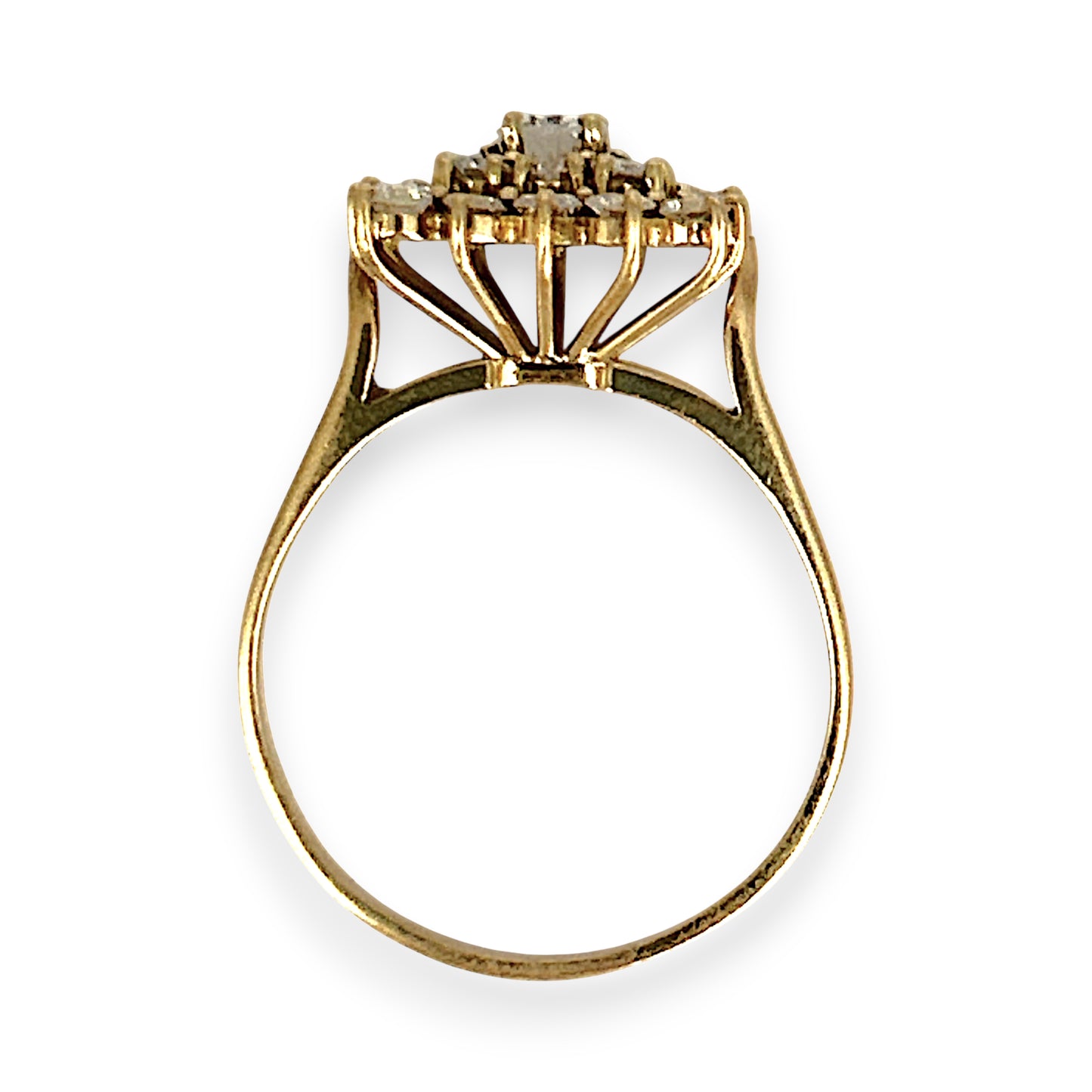 XMAS DEAL | 18kt Gold Lumière Cluster Ring Valuation $10,850