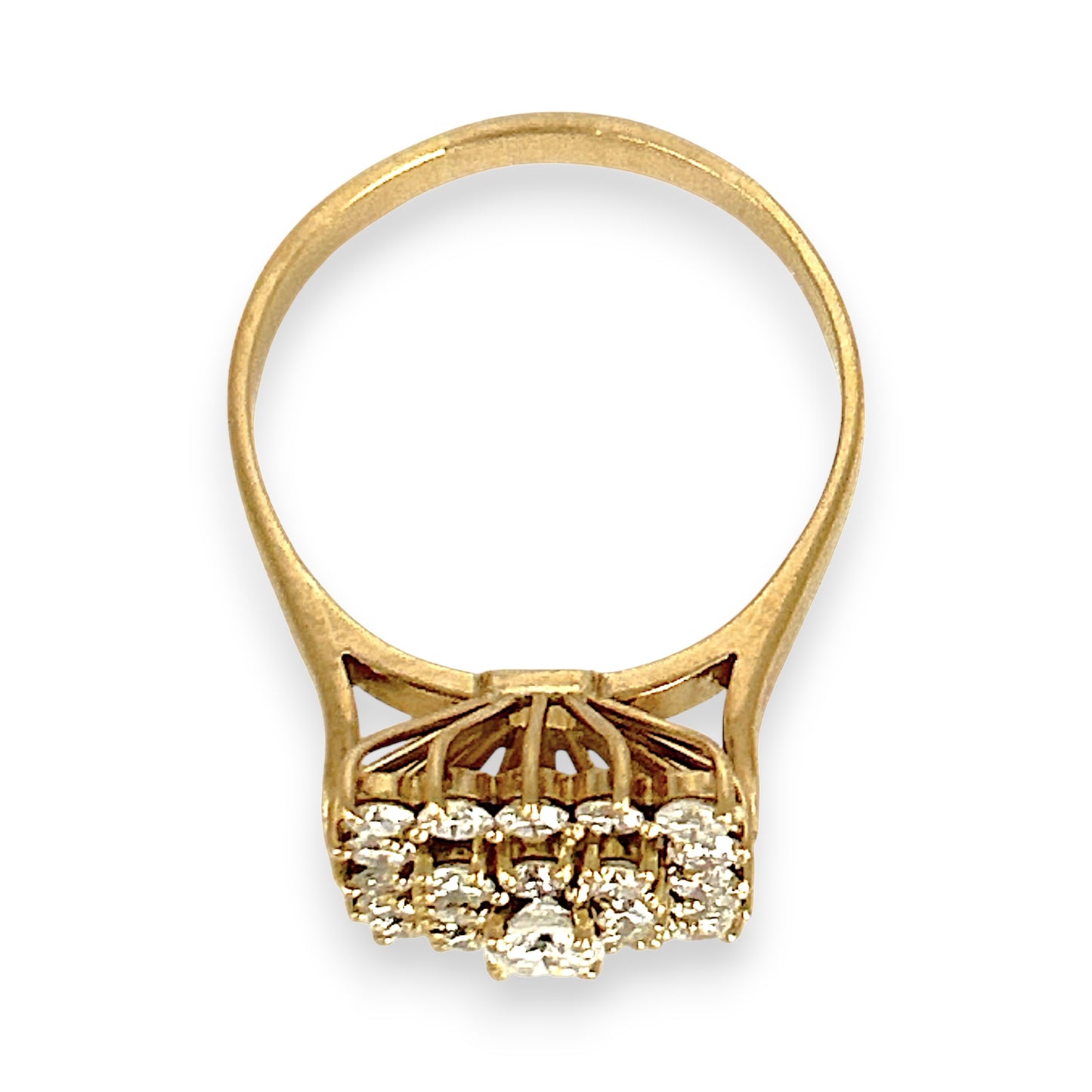 XMAS DEAL | 18kt Gold Lumière Cluster Ring Valuation $10,850
