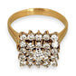 XMAS DEAL | 18kt Gold Lumière Cluster Ring Valuation $10,850