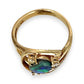GOLD DEAL | 9ct Gold Midnight Flame Black Opal Ring Valuation: $2,000