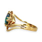 GOLD DEAL | 9ct Gold Midnight Flame Black Opal Ring Valuation: $2,000