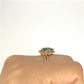 GOLD DEAL | 9ct Gold Midnight Flame Black Opal Ring Valuation: $2,000