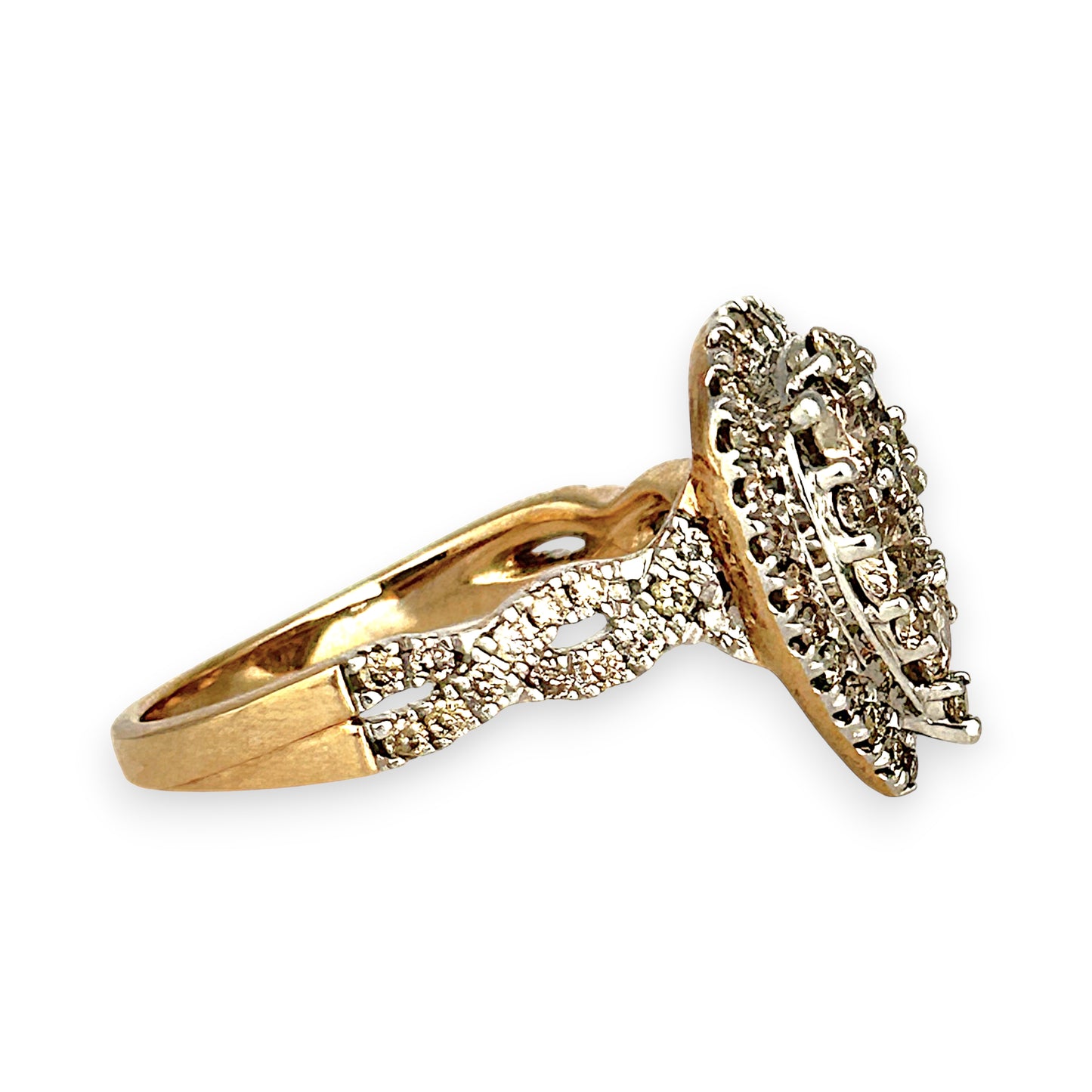 GOLD DEAL | 9ct Gold Celeste Radiance 2.00ct Diamond Cluster Ring, Valuation $7,100