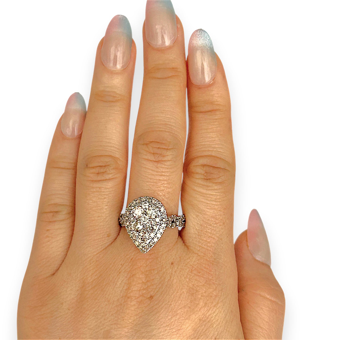GOLD DEAL | 9ct Gold Celeste Radiance 2.00ct Diamond Cluster Ring, Valuation $7,100