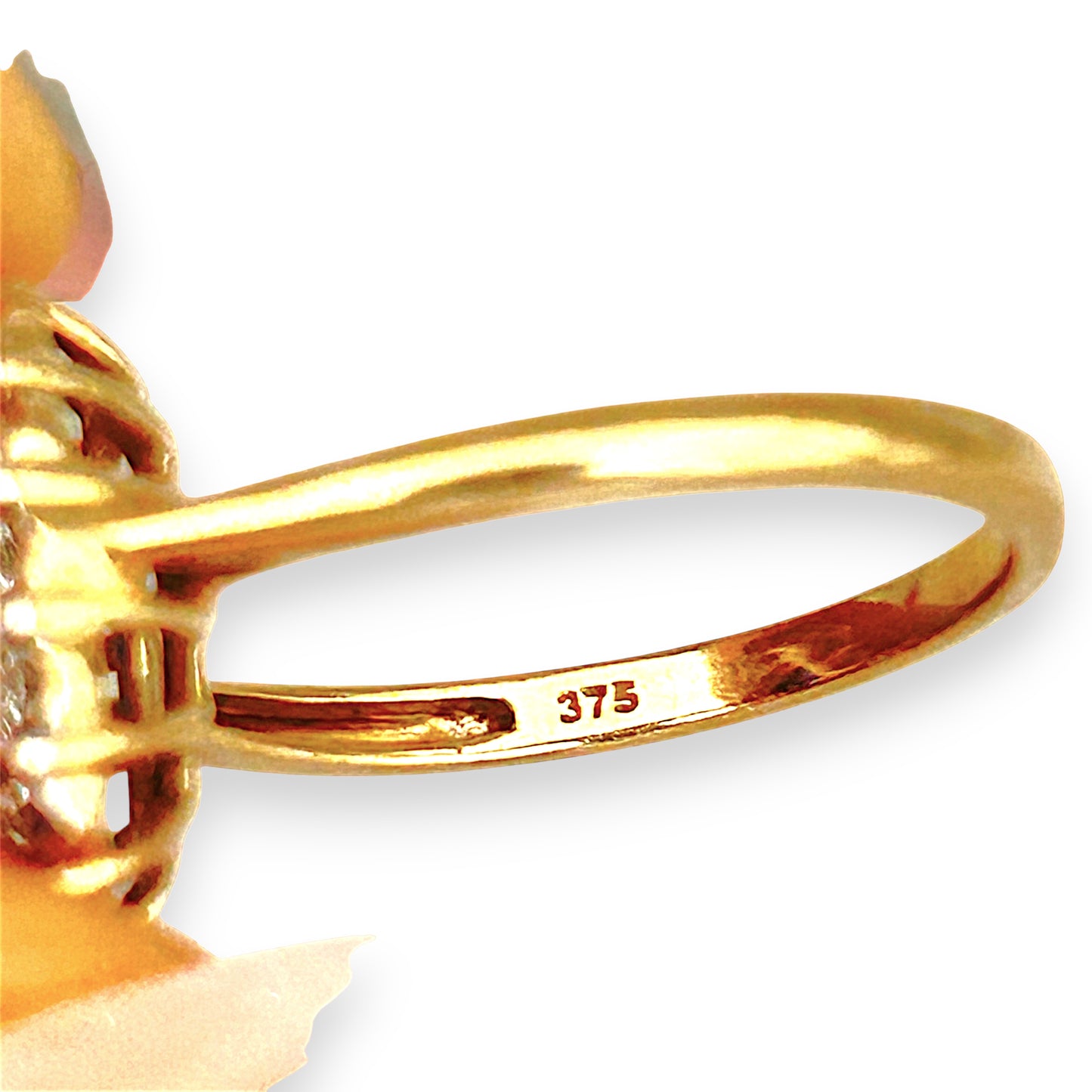 GOLD DEAL | 9ct Gold Sapphire Halo Ring with Diamonds Valuation $1,700