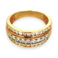 GOLD DEAL | 9ct Gold Triluxe Band Diamond Ring TDW 1.0ct.Valuation 3,450