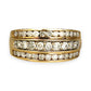 GOLD DEAL | 9ct Gold Triluxe Band Diamond Ring TDW 1.0ct.Valuation 3,450