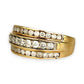 GOLD DEAL | 9ct Gold Triluxe Band Diamond Ring TDW 1.0ct.Valuation 3,450