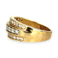 GOLD DEAL | 9ct Gold Triluxe Band Diamond Ring TDW 1.0ct.Valuation 3,450