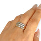 GOLD DEAL | 9ct Gold Triluxe Band Diamond Ring TDW 1.0ct.Valuation 3,450