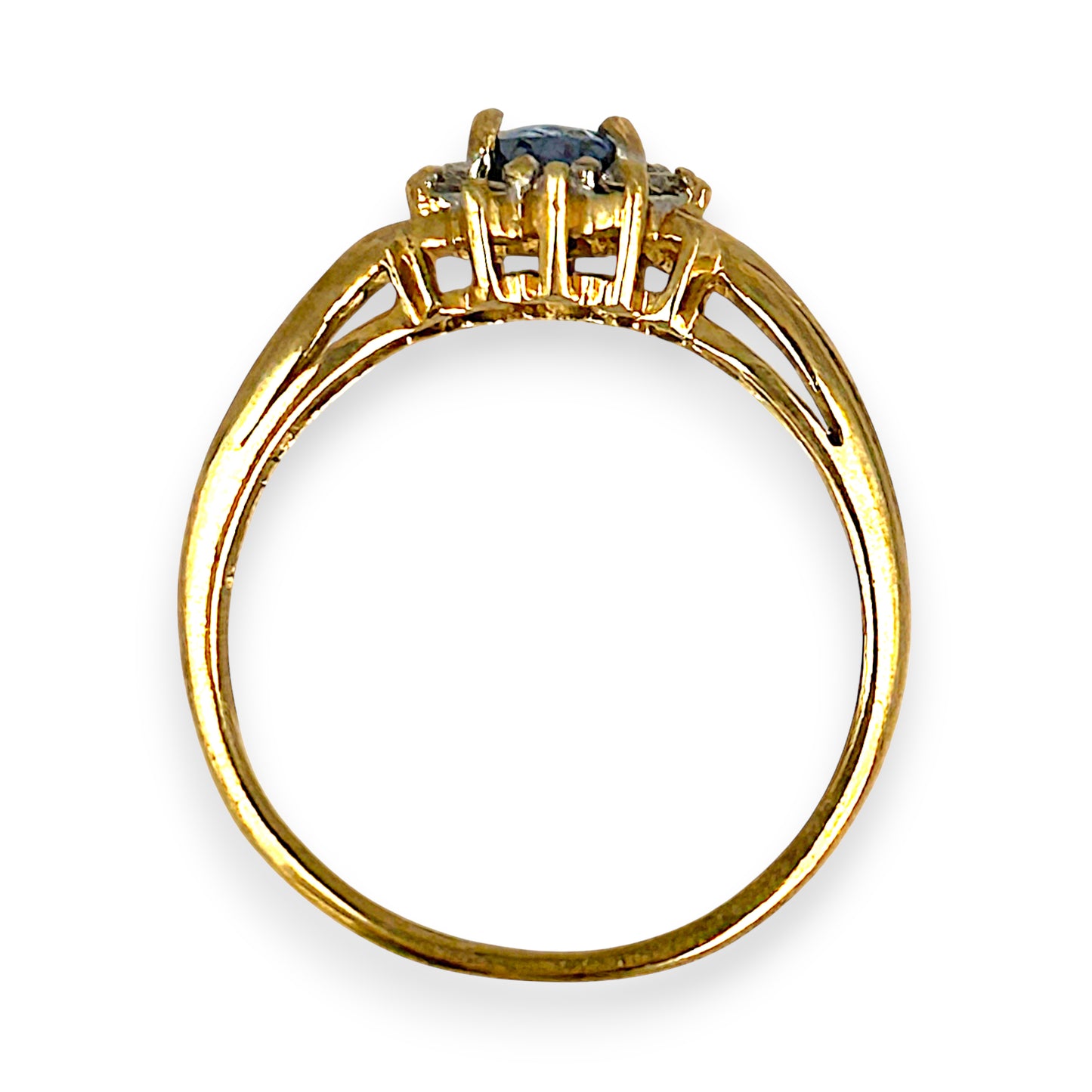 GOLD DEAL | 9ct Gold Azure Whispers Sapphire & Diamond Ring Valuation $2,250