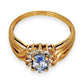 GOLD DEAL | 9ct Gold Azure Whispers Sapphire & Diamond Ring Valuation $2,250