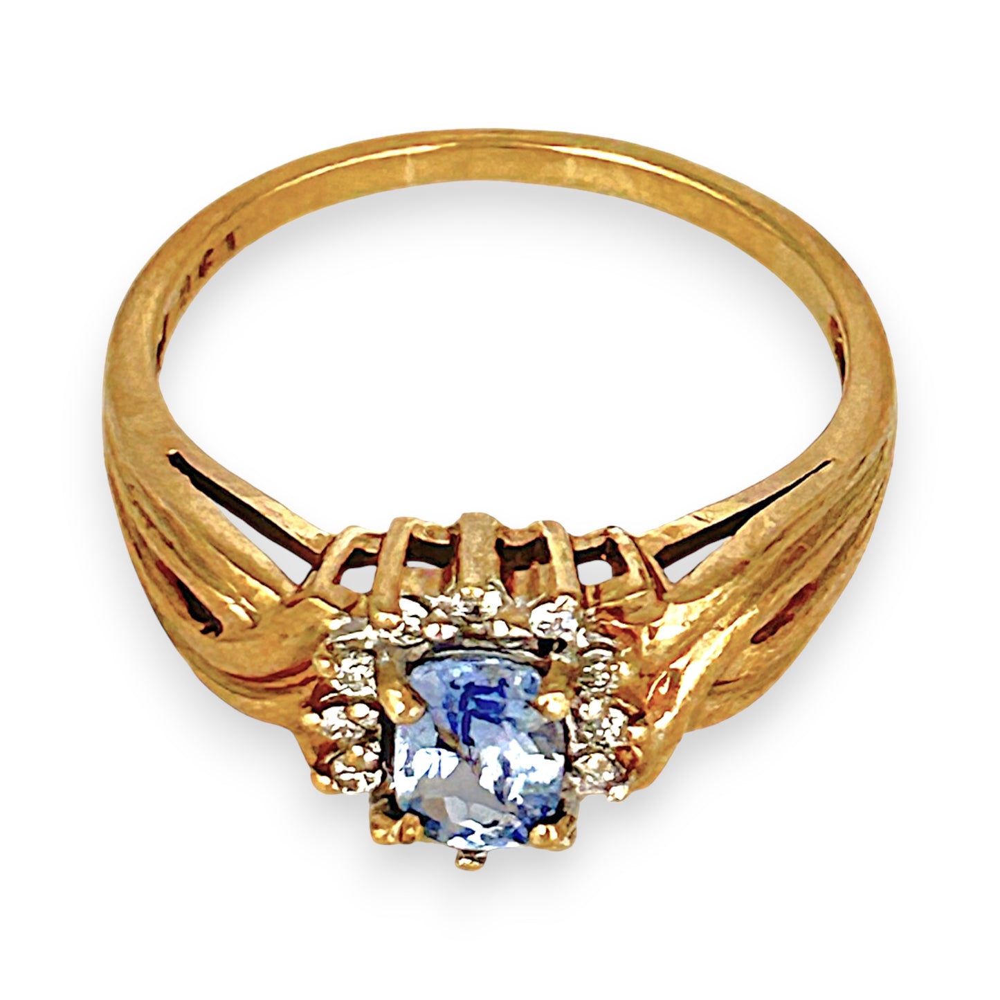 GOLD DEAL | 9ct Gold Azure Whispers Sapphire & Diamond Ring Valuation $2,250
