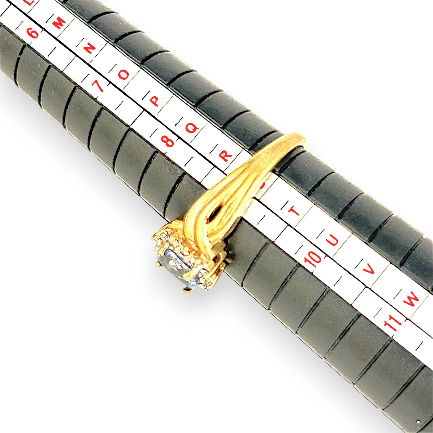 GOLD DEAL | 9ct Gold Azure Whispers Sapphire & Diamond Ring Valuation $2,250