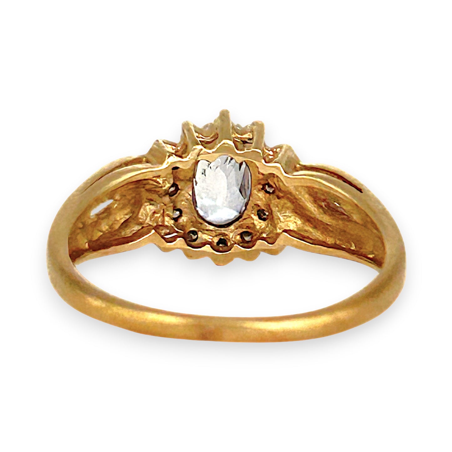 GOLD DEAL | 9ct Gold Azure Whispers Sapphire & Diamond Ring Valuation $2,250