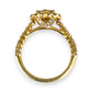 GOLD DEAL | 9ct Gold Lustre Crown 1.00ct Diamond Halo Ring Valuation $3,400