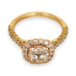 GOLD DEAL | 9ct Gold Lustre Crown 1.00ct Diamond Halo Ring Valuation $3,400