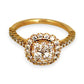 GOLD DEAL | 9ct Gold Lustre Crown 1.00ct Diamond Halo Ring Valuation $3,400