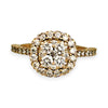 GOLD DEAL | 9ct Gold Lustre Crown 1.00ct Diamond Halo Ring Valuation $3,400