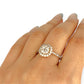 GOLD DEAL | 9ct Gold Lustre Crown 1.00ct Diamond Halo Ring Valuation $3,400