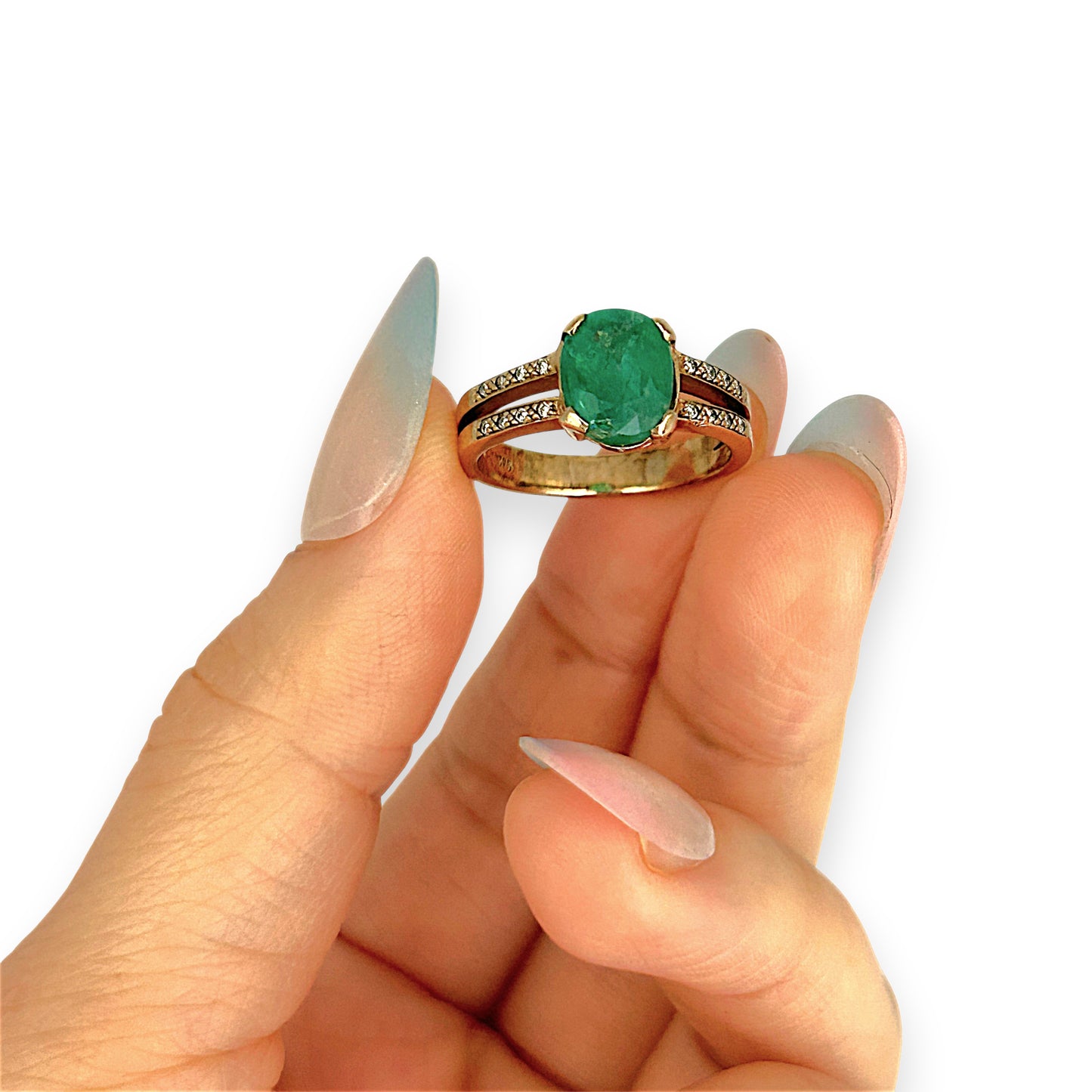 GOLD DEAL | 9ctGold Verdant Embrace – Emerald 1.89ct. Ring.Valuation $3,650