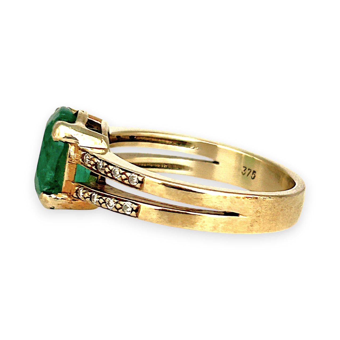 GOLD DEAL | 9ctGold Verdant Embrace – Emerald 1.89ct. Ring.Valuation $3,650