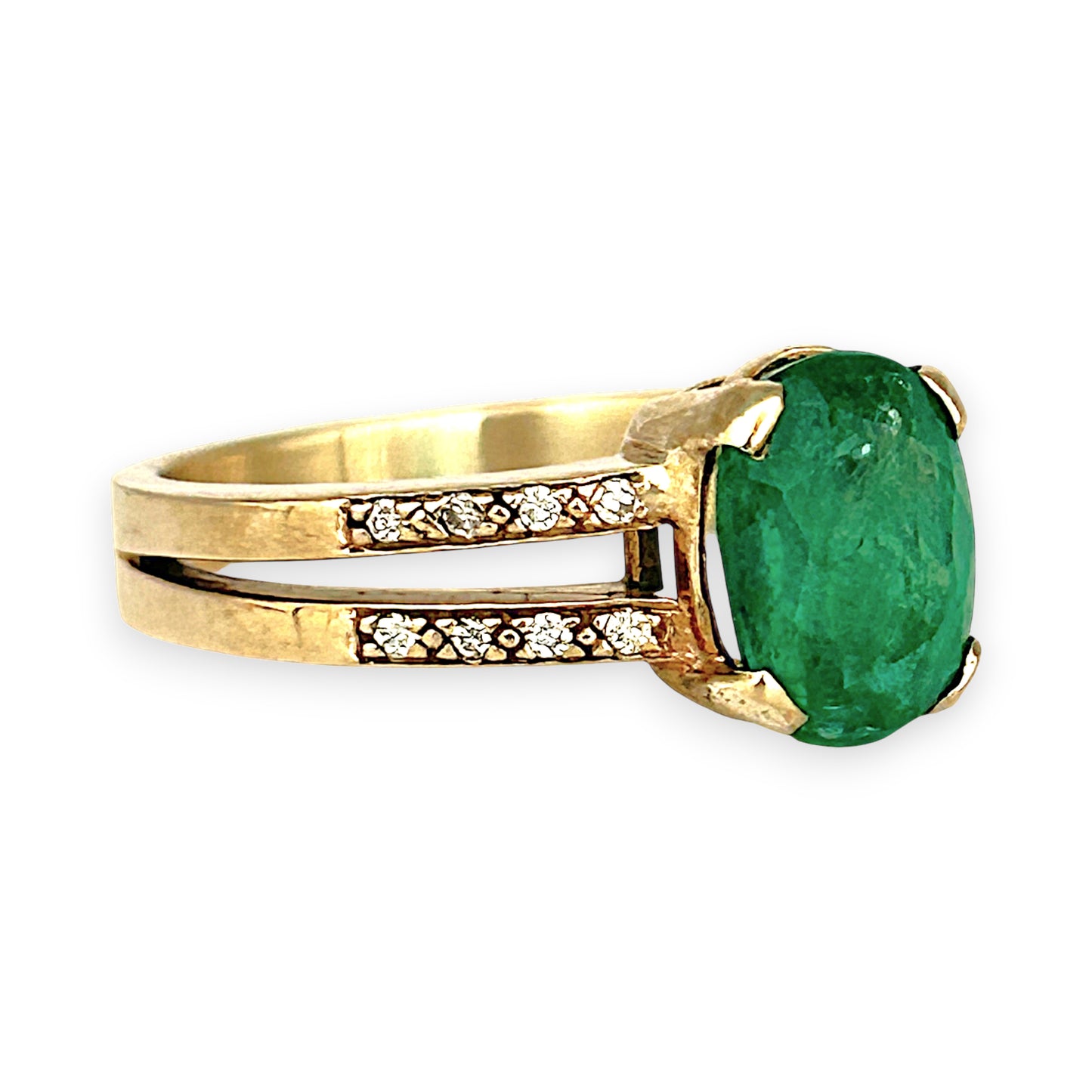 GOLD DEAL | 9ctGold Verdant Embrace – Emerald 1.89ct. Ring.Valuation $3,650