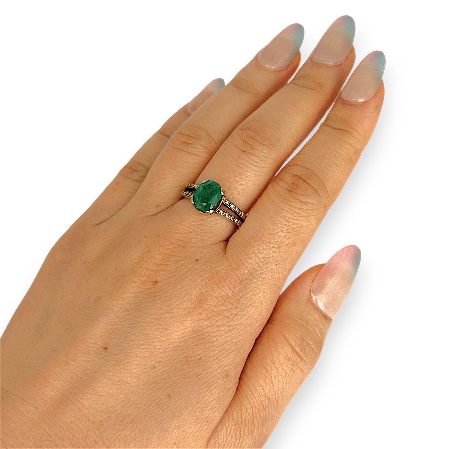 GOLD DEAL | 9ctGold Verdant Embrace – Emerald 1.89ct. Ring.Valuation $3,650