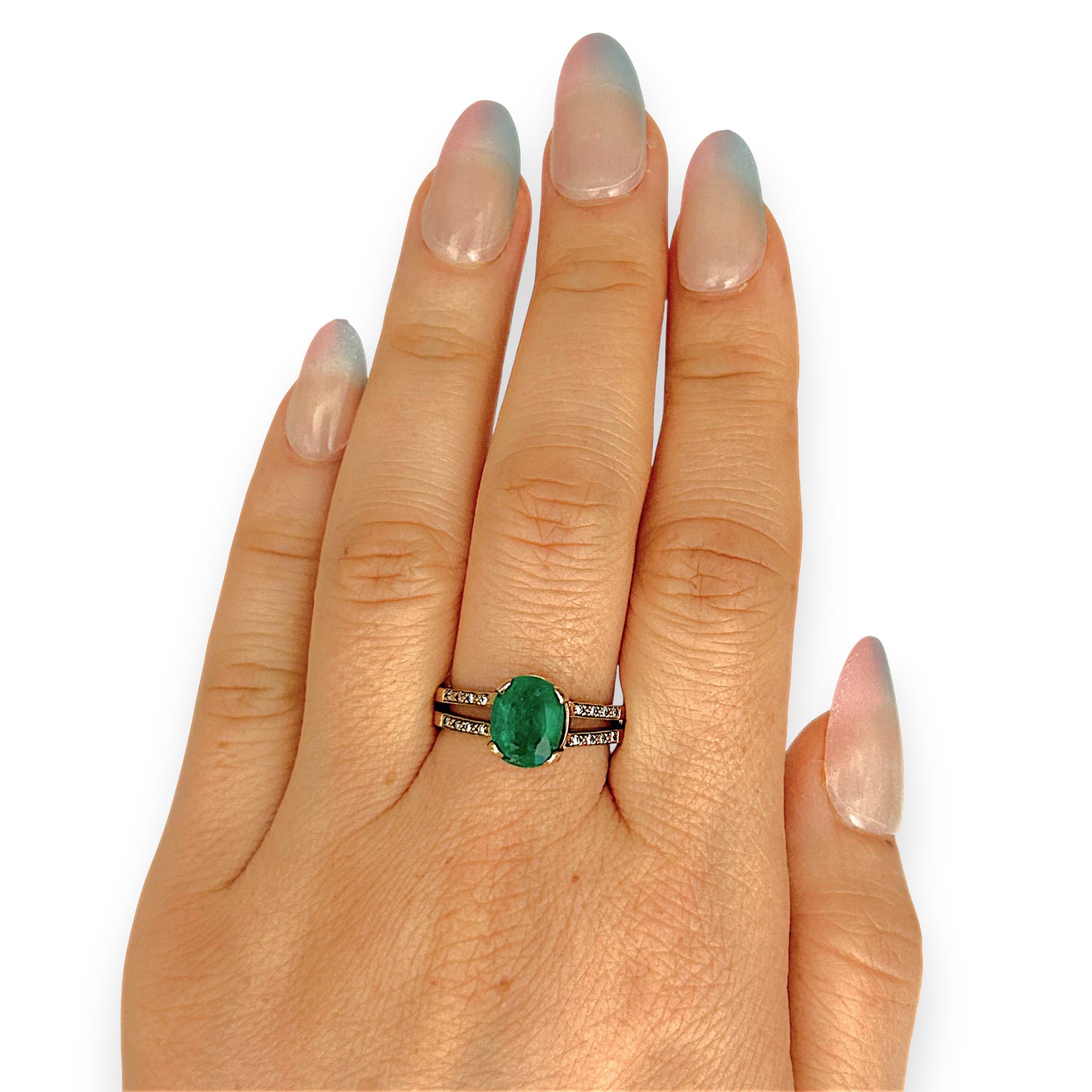 GOLD DEAL | 9ctGold Verdant Embrace – Emerald 1.89ct. Ring.Valuation $3,650
