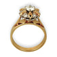 GOLD DEAL | FLASH SALE 18ct (18K) Y/W Gold Diamond 0.63ct Vintage Cluster Dress 1997 Ring