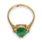 GOLD DEAL | 10ct Gold Emerald Teardrop Ring with Diamonds Valuation $2,500