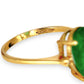 GOLD DEAL | 10ct Gold Emerald Teardrop Ring with Diamonds Valuation $2,500