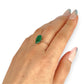 GOLD DEAL | 10ct Gold Emerald Teardrop Ring with Diamonds Valuation $2,500