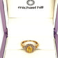 XMAS DEAL | 10kt Gold Michael Hill Yellow Sapphire & Diamond Halo Ring Valuation $3,250