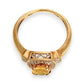 XMAS DEAL | 10kt Gold Michael Hill Yellow Sapphire & Diamond Halo Ring Valuation $3,250