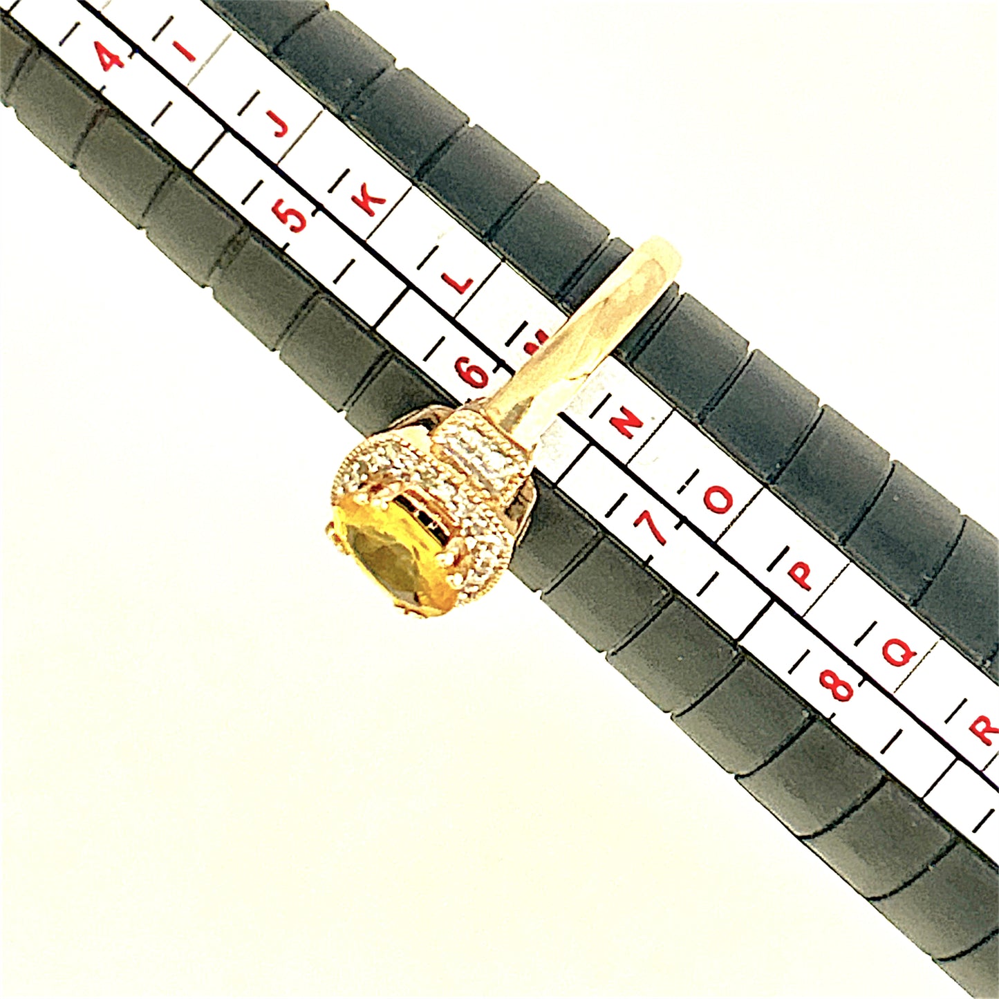XMAS DEAL | 10kt Gold Michael Hill Yellow Sapphire & Diamond Halo Ring Valuation $3,250