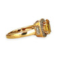 XMAS DEAL | 10kt Gold Michael Hill Yellow Sapphire & Diamond Halo Ring Valuation $3,250