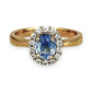 XMAS DEAL | 10kt Gold Michael Hill Blue Radiance Halo Ring Valuation $2,990