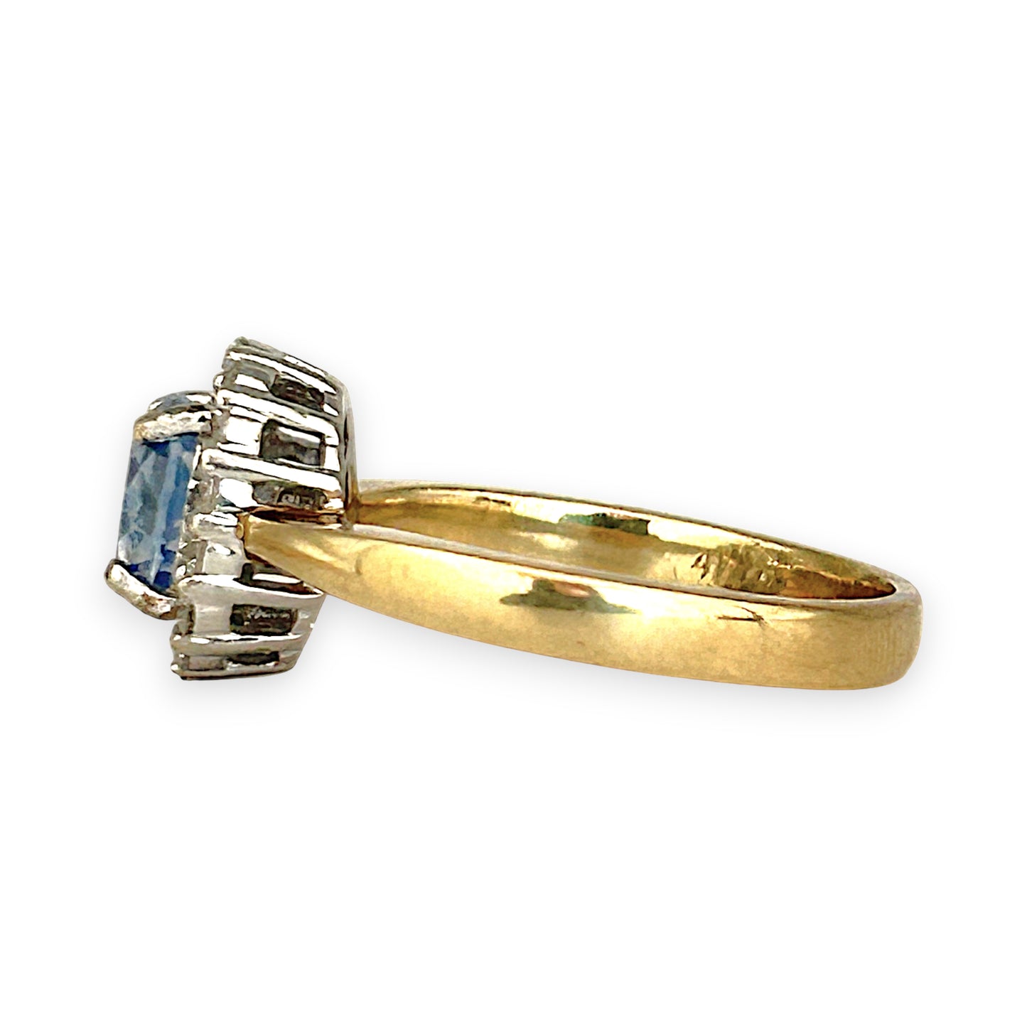 XMAS DEAL | 10kt Gold Michael Hill Blue Radiance Halo Ring Valuation $2,990