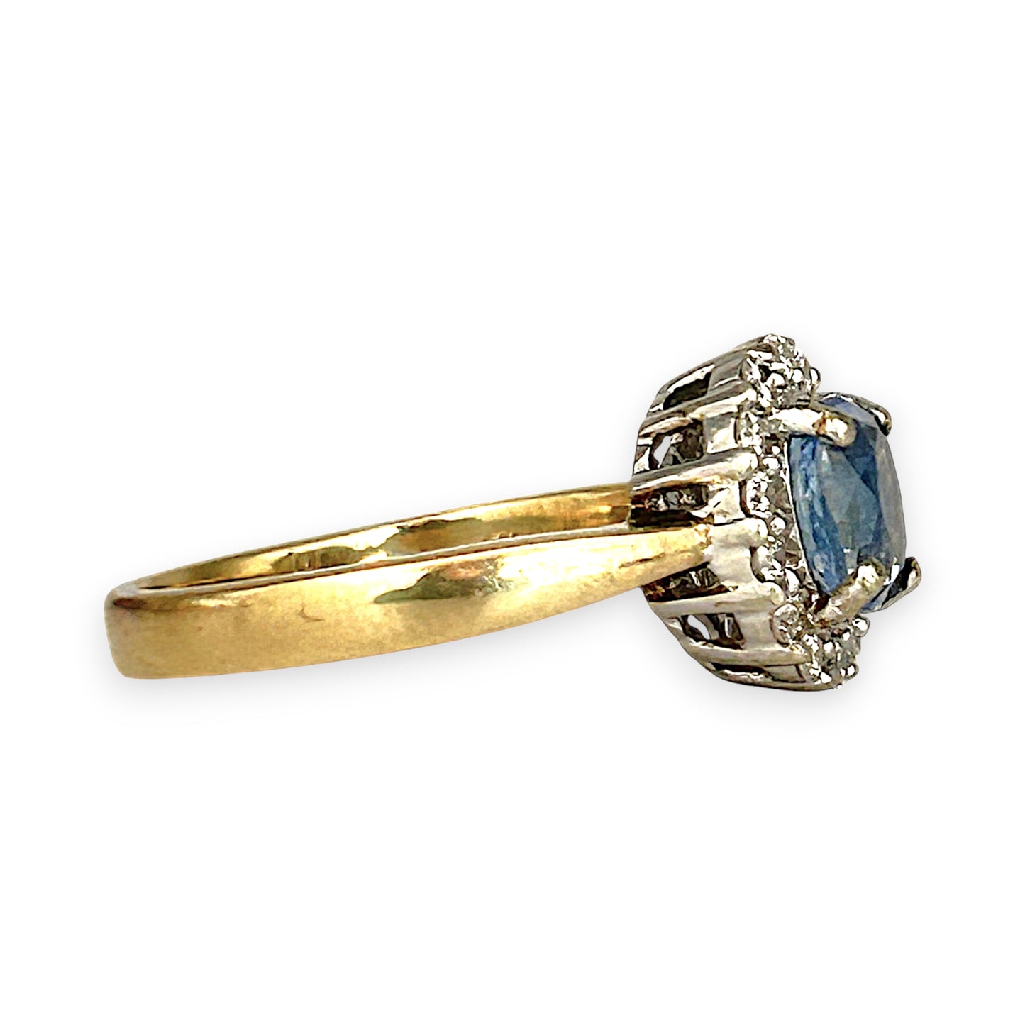 XMAS DEAL | 10kt Gold Michael Hill Blue Radiance Halo Ring Valuation $2,990