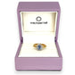 XMAS DEAL | 10kt Gold Michael Hill Blue Radiance Halo Ring Valuation $2,990