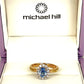XMAS DEAL | 10kt Gold Michael Hill Blue Radiance Halo Ring Valuation $2,990