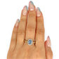 XMAS DEAL | 10kt Gold Michael Hill Blue Radiance Halo Ring Valuation $2,990