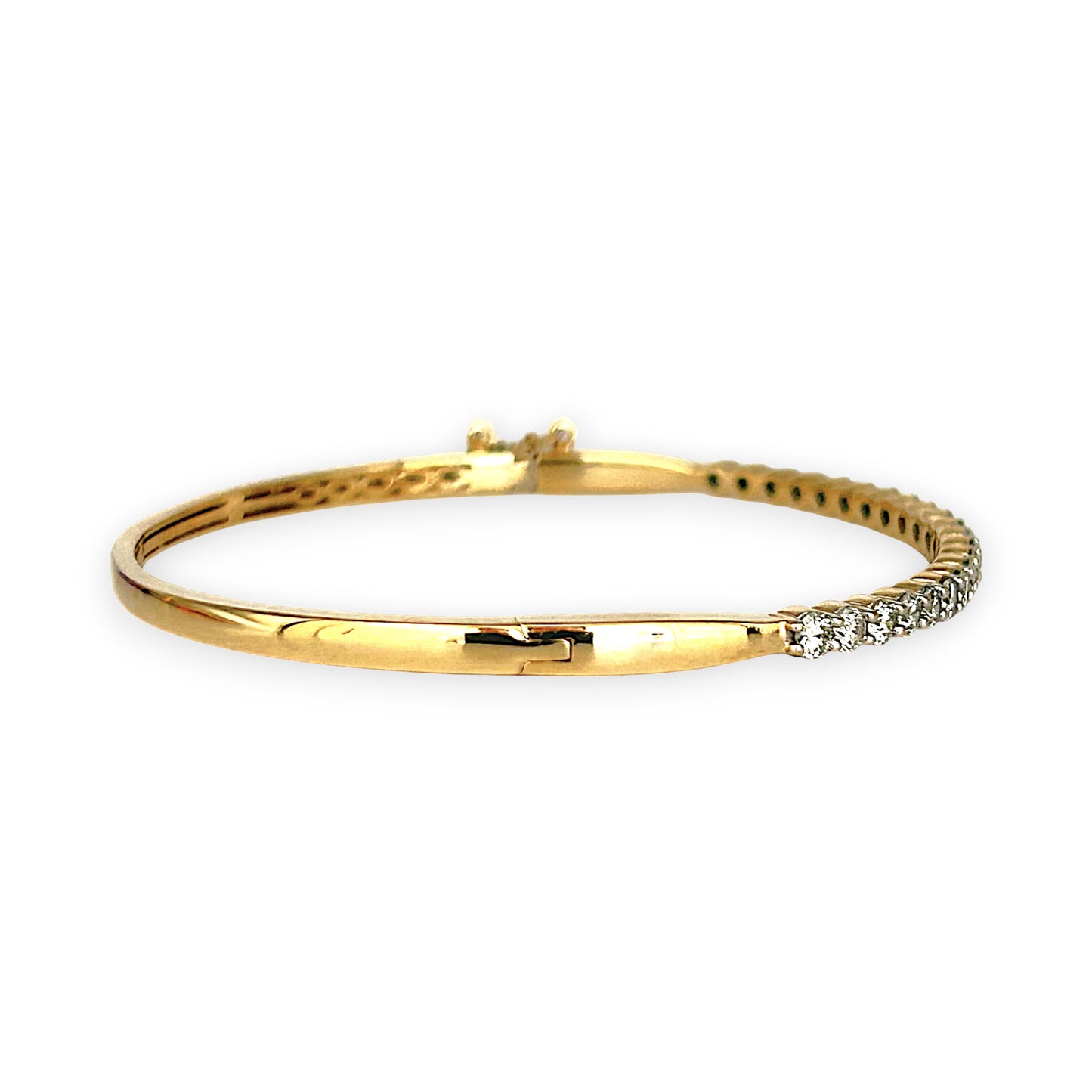 XMAS DEAL | 14kt Gold Solstice Diamond Bangle Michael Hill Valuation $11,500
