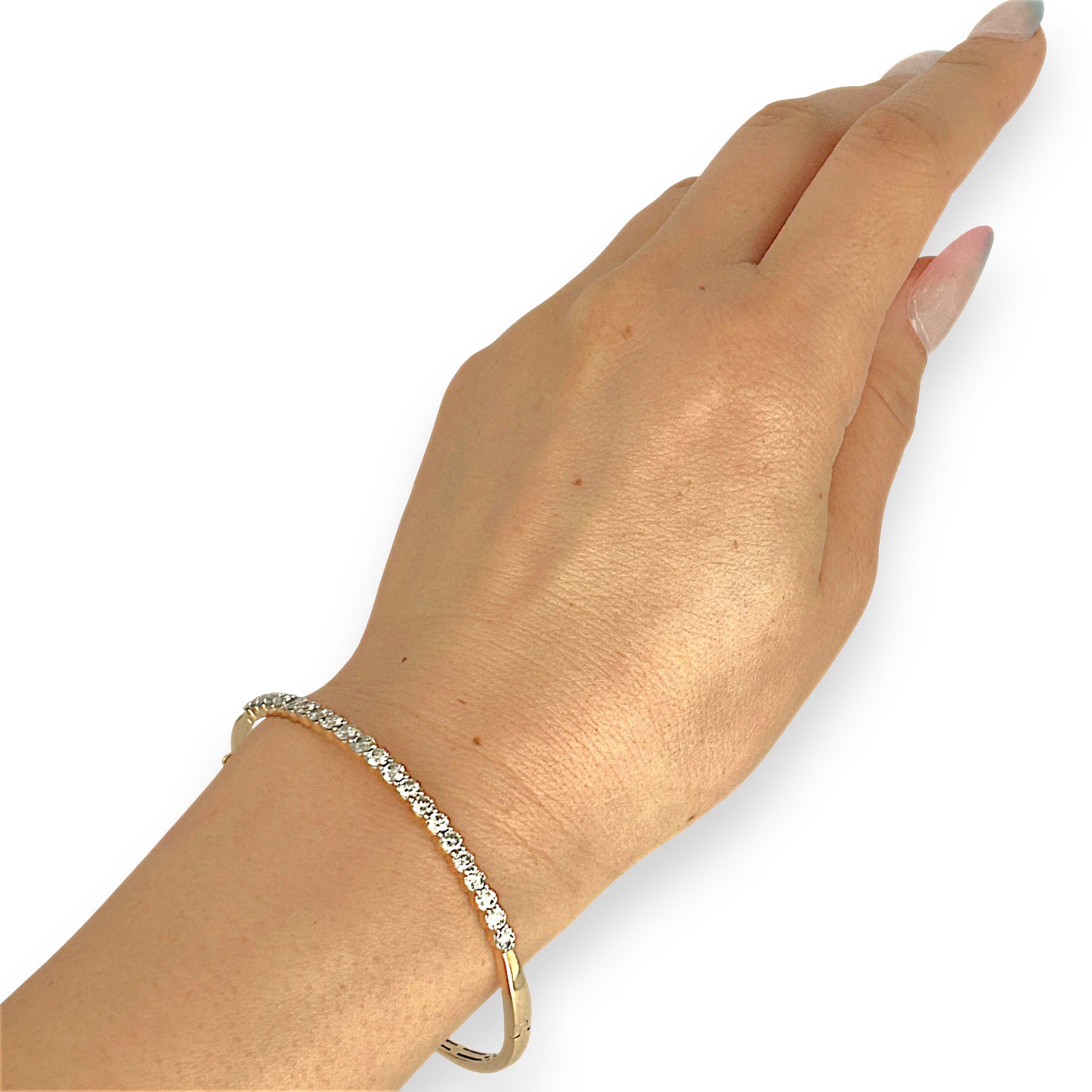 XMAS DEAL | 14kt Gold Solstice Diamond Bangle Michael Hill Valuation $11,500