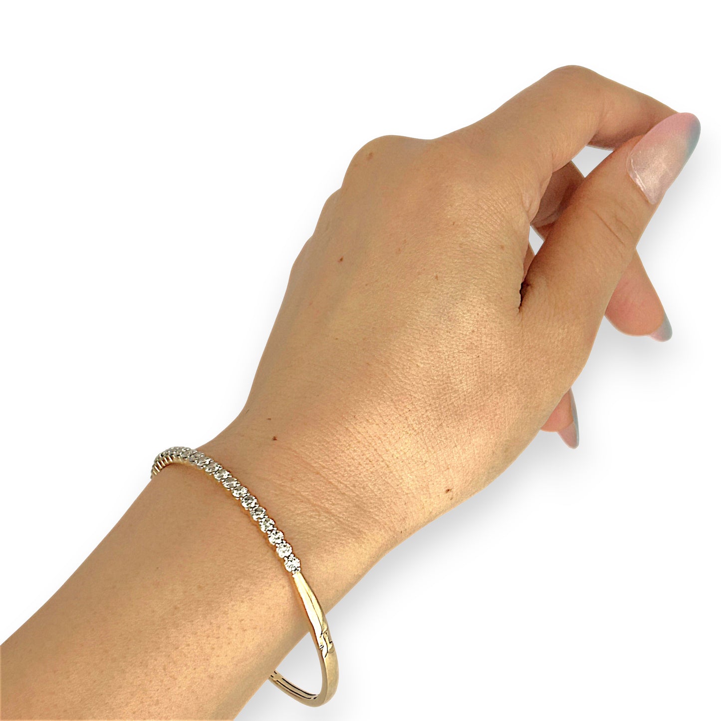 XMAS DEAL | 14kt Gold Solstice Diamond Bangle Michael Hill Valuation $11,500