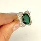 XMAS DEAL | 14kt Gold Emerald Majesty Statement Ring Valuation $4,900