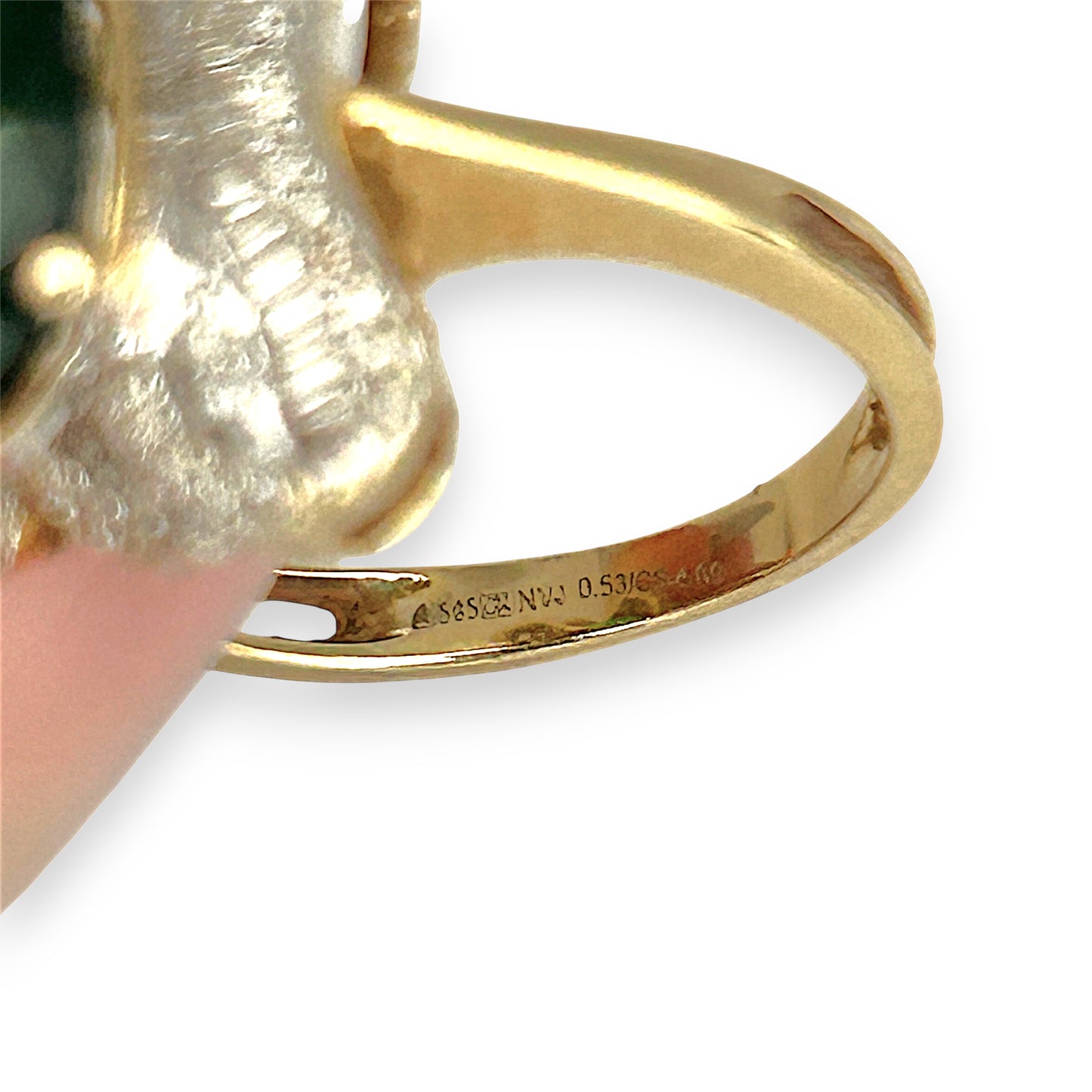 XMAS DEAL | 14kt Gold Emerald Majesty Statement Ring Valuation $4,900